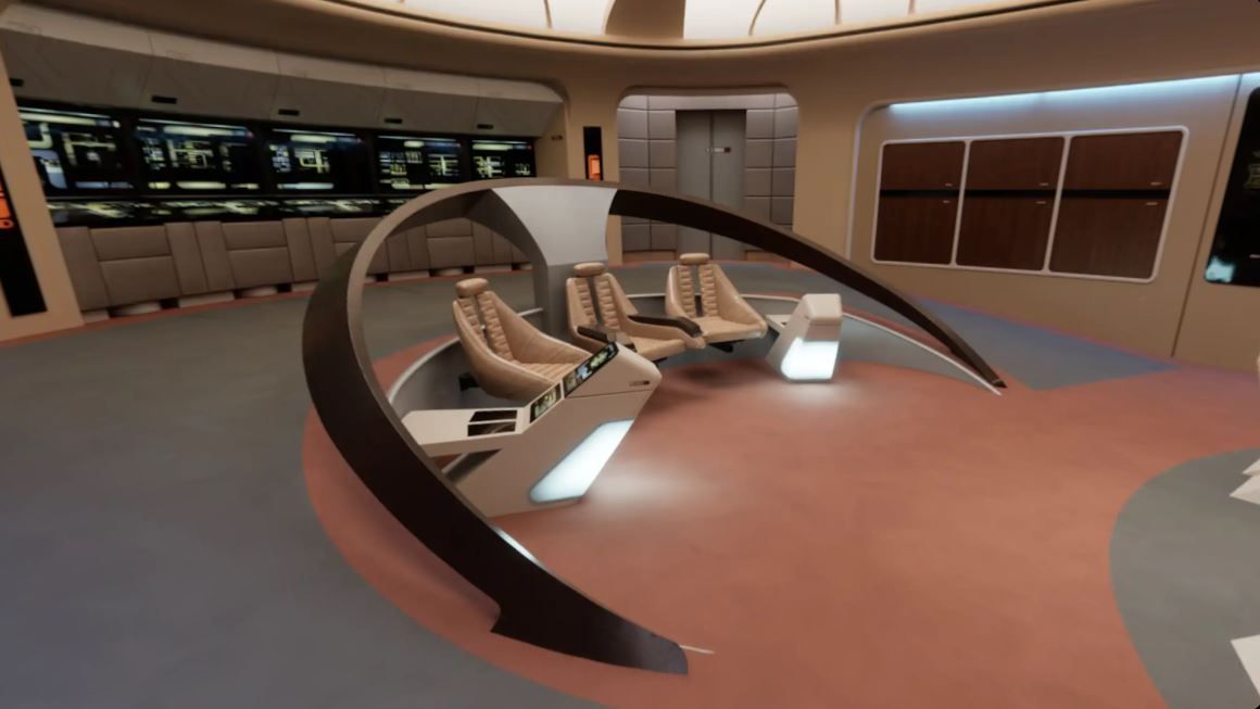 View of the bridge from Star Trek The Next Generation