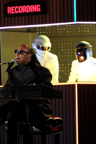 Stevie Wonder And Daft Punk At The Grammys 2014
