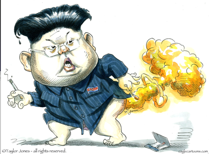 Political cartoon World, Kim Jong-Un