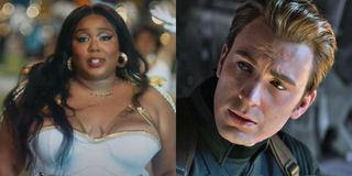 Lizzo and Chris Evans