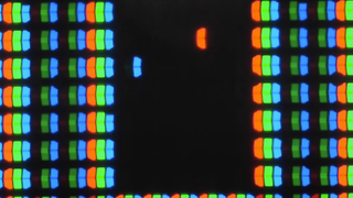 Gameplay of Subpixel Snake under the microscope.