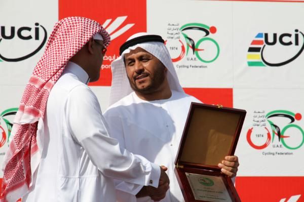 The awards ceremony at the 2010 Emirates Cup