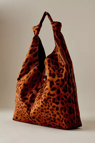 Anthropologie leopard tote best sale