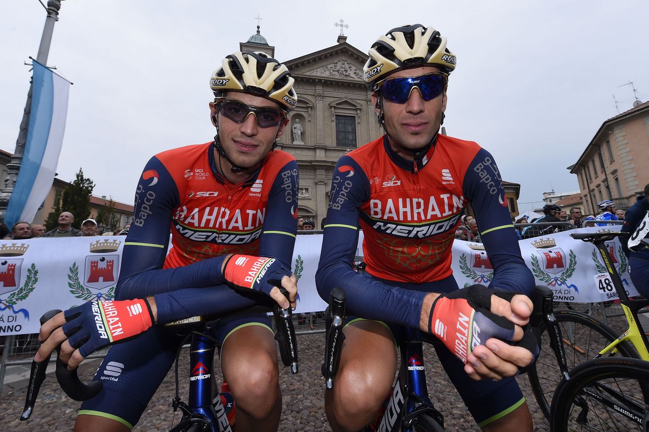 The Nibali brothers Antonio and Vincenzo