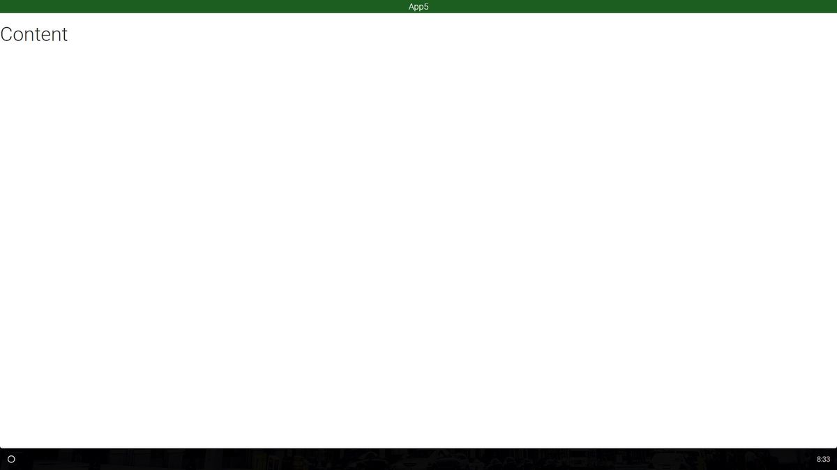 And, here's a generic container window for any given app.