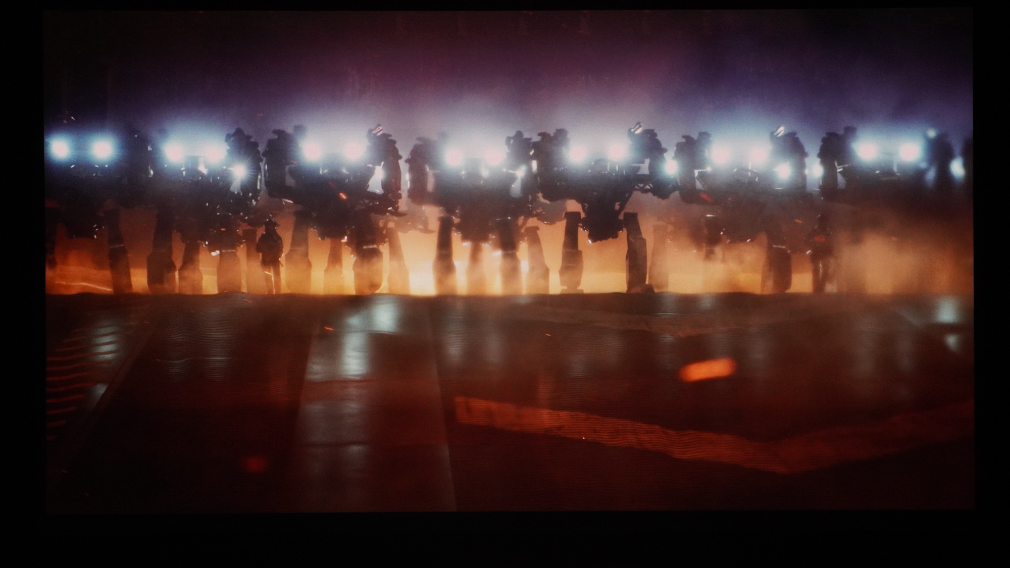 Avatar: The Way of Water projected onto a wall by the Anker Nebula X1.