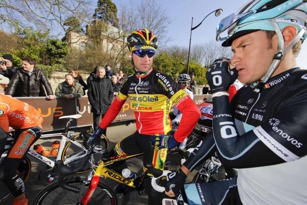 Stijn Devolder (Vacansoleil-DCM) before the off.