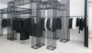 The area dedicated to Black Comme des Garçons is marked
