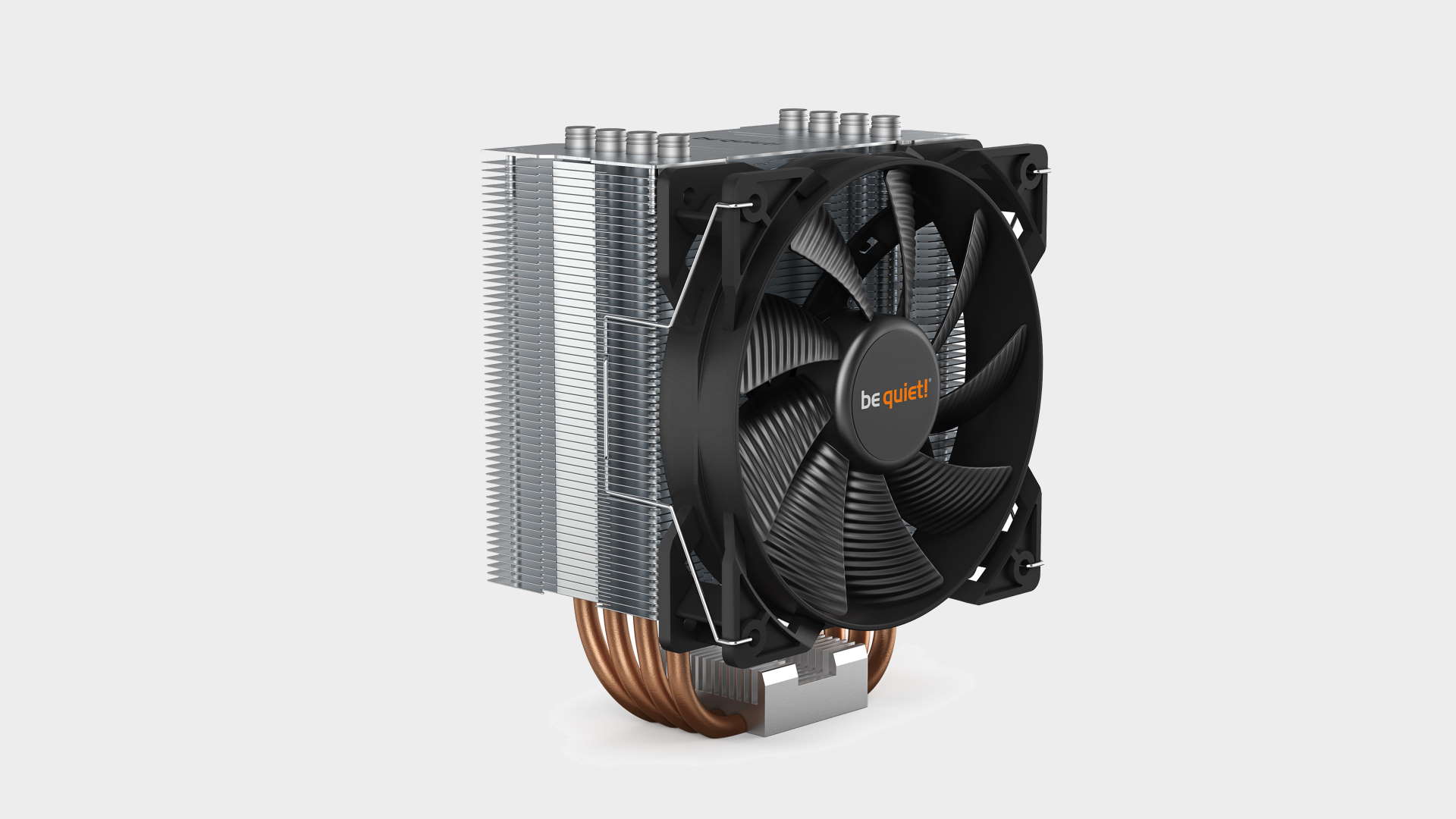 Be Quiet Pure Rock 2 CPU air cooler on a blank background