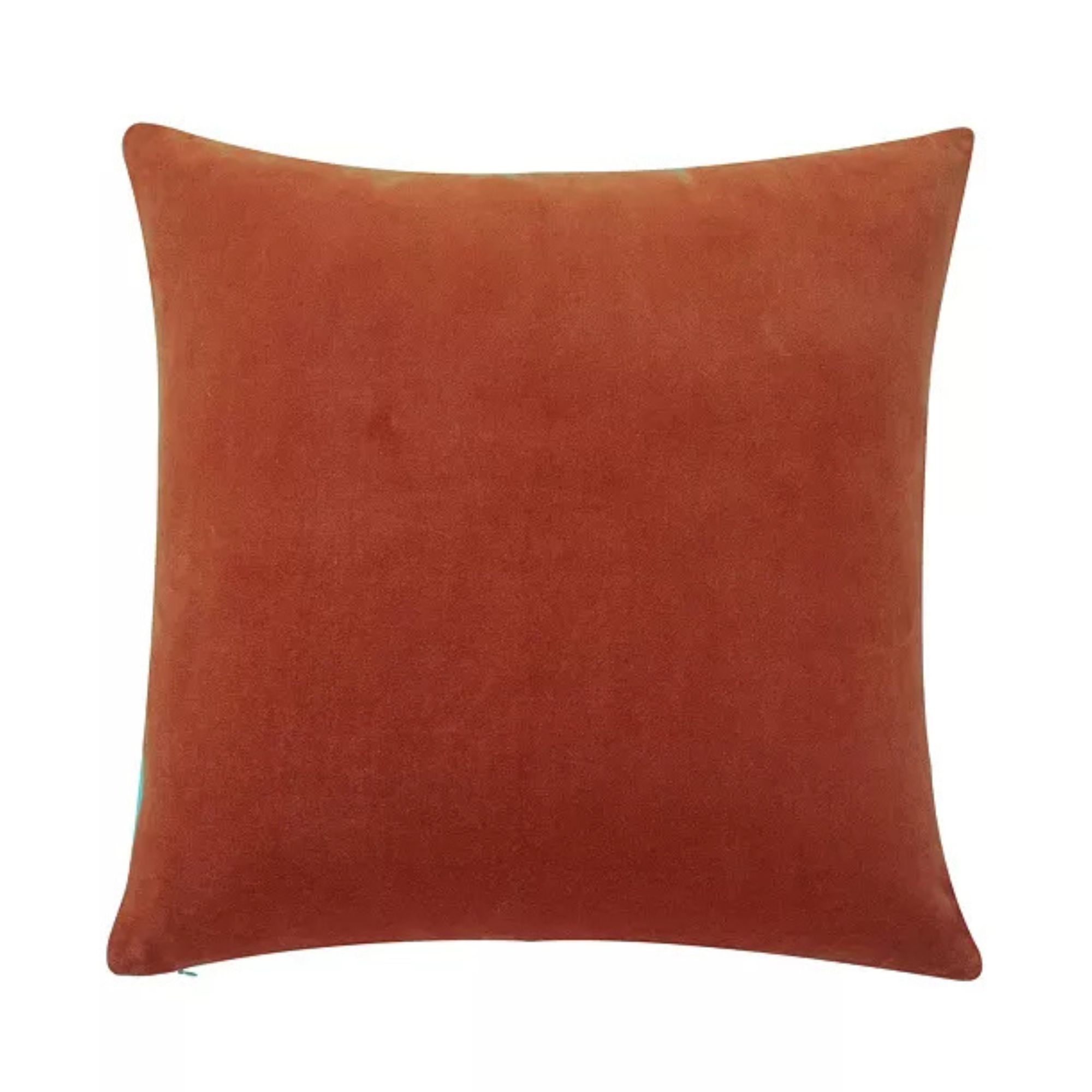 IHI Home Stella Velvet Decorative Pillow 20" x 20" (Rust)