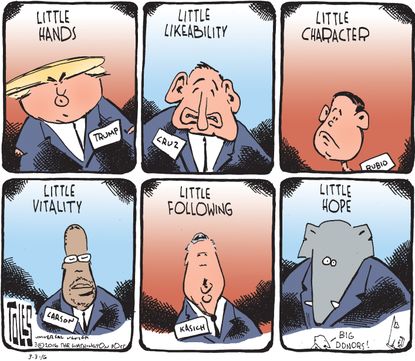 Political Cartoon U.S. GOP 2016