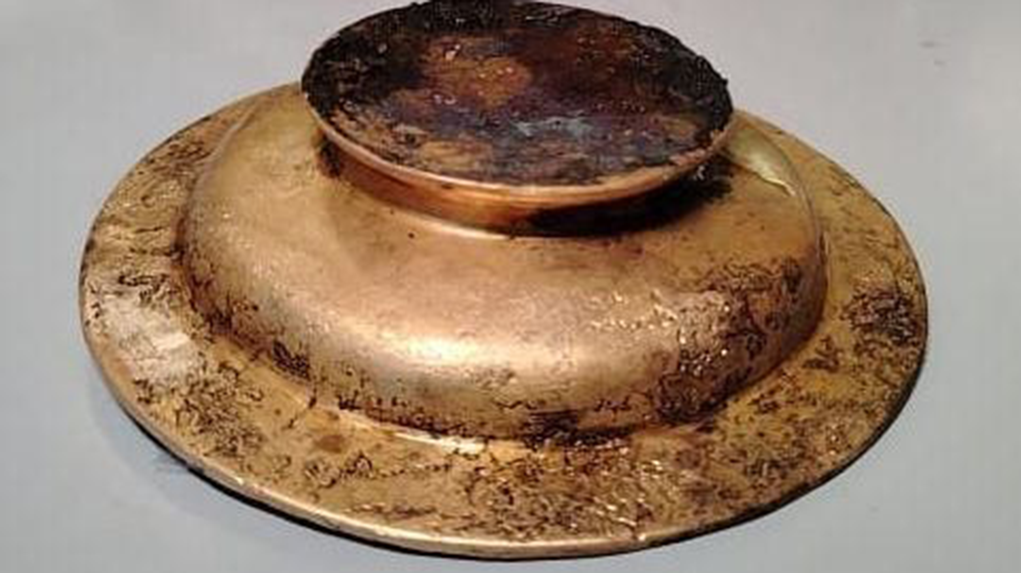 A bronze plate