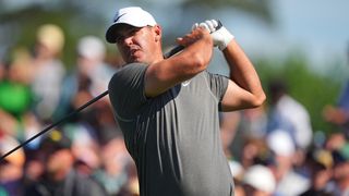 Brooks Koepka takes a shot at the 2023 Masters