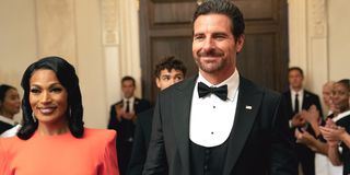 Kron Moore and Ed Quinn as Victoria and Hunter Franklin in Tyler Perry's The Oval