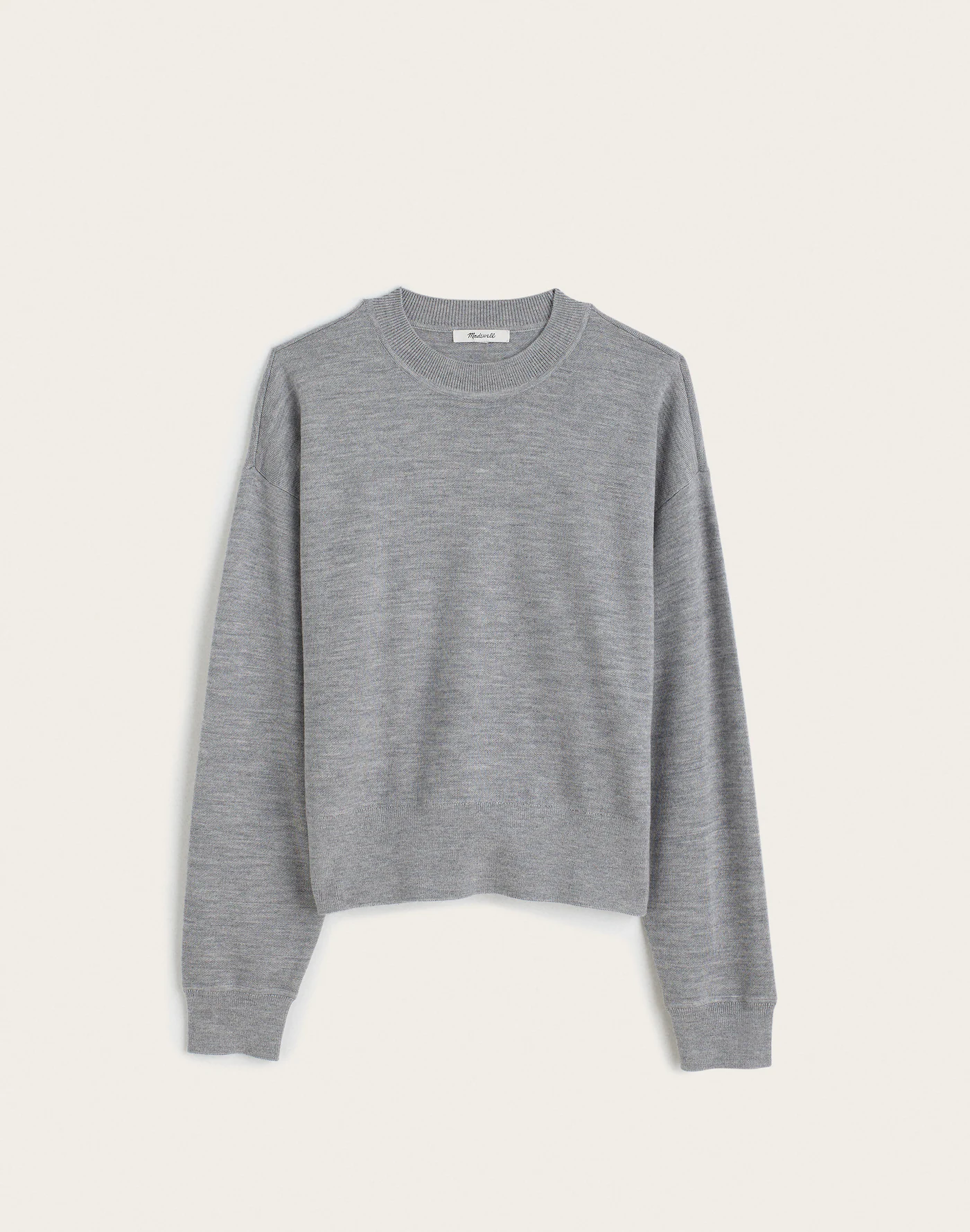 The Casey Crewneck Sweater in Merino-Silk Blend