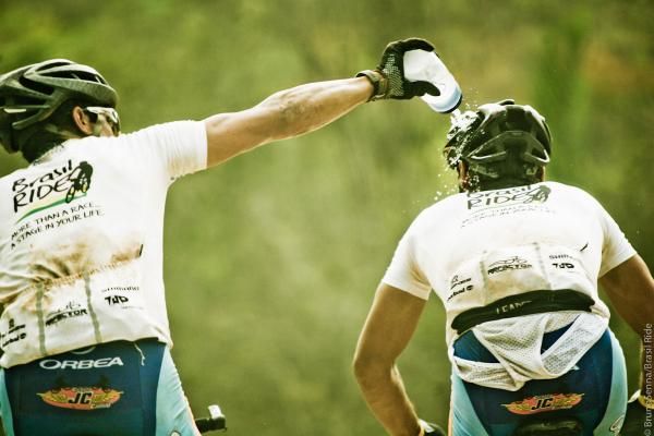 Riders kept each other cool