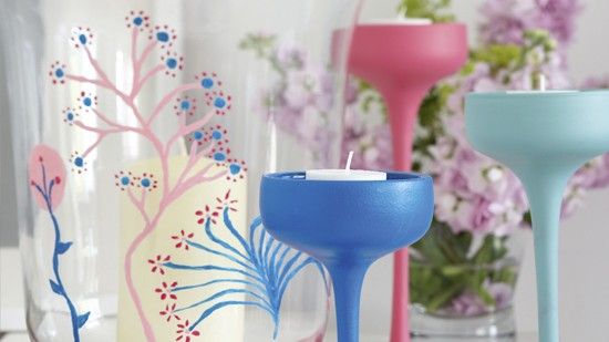 diy pretty glassware