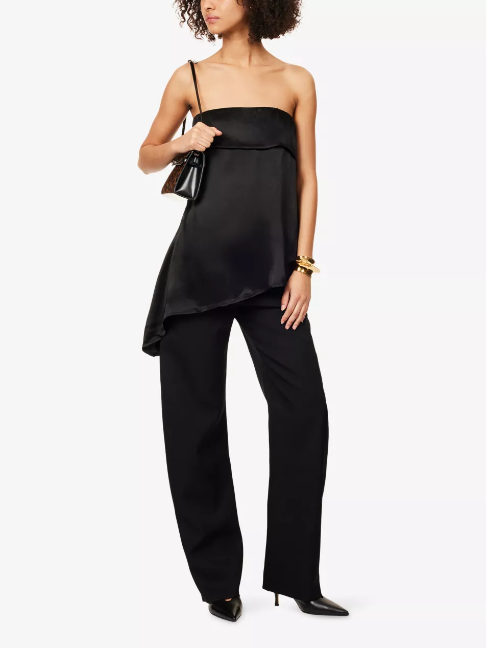 Sander Strapless Satin Top - 6