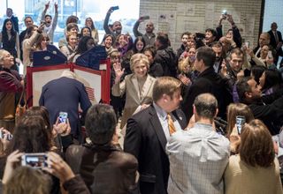 Hillary Clinton on the campaign trail