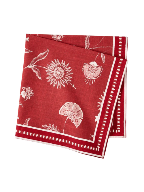 Red Indian Chintz Printed Napkin
