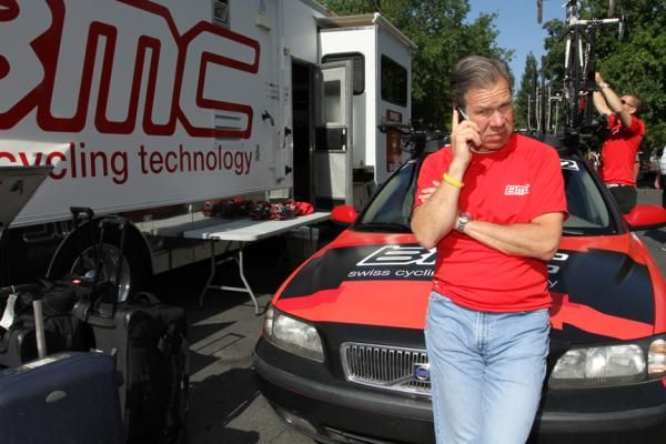 BMC Racing Team president Jim Ochowicz has helped the organization grow into a reputable UCI Pro Continental team. This was a busy morning for him following the Floyd Landis declarations the previous night.