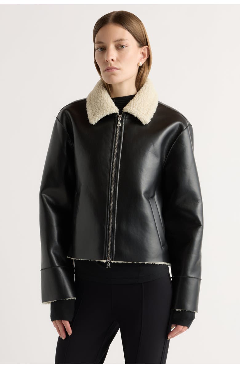 Bonnie Shearling-Collar Coat