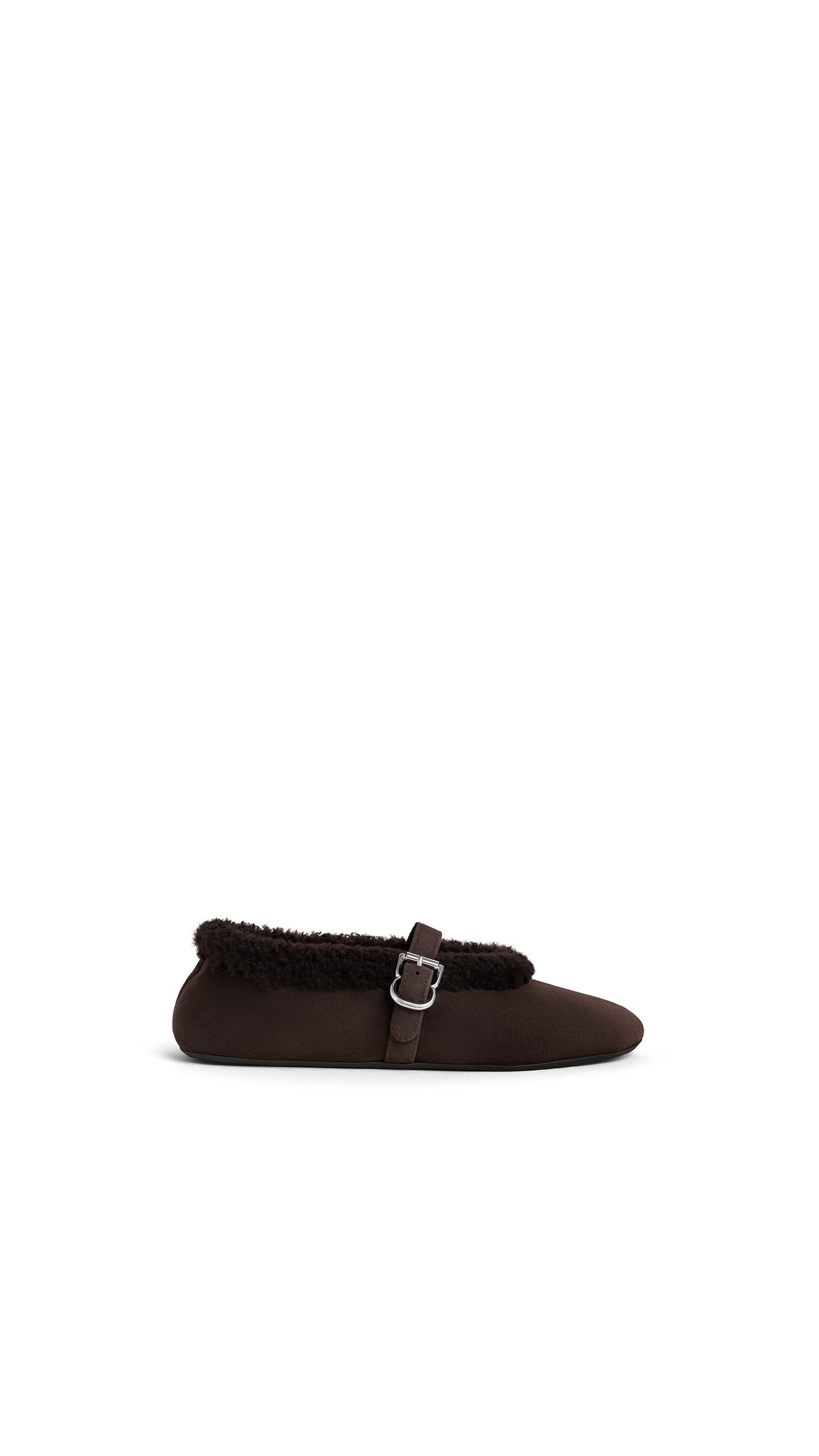 Ballet Flats in Merino Shearling