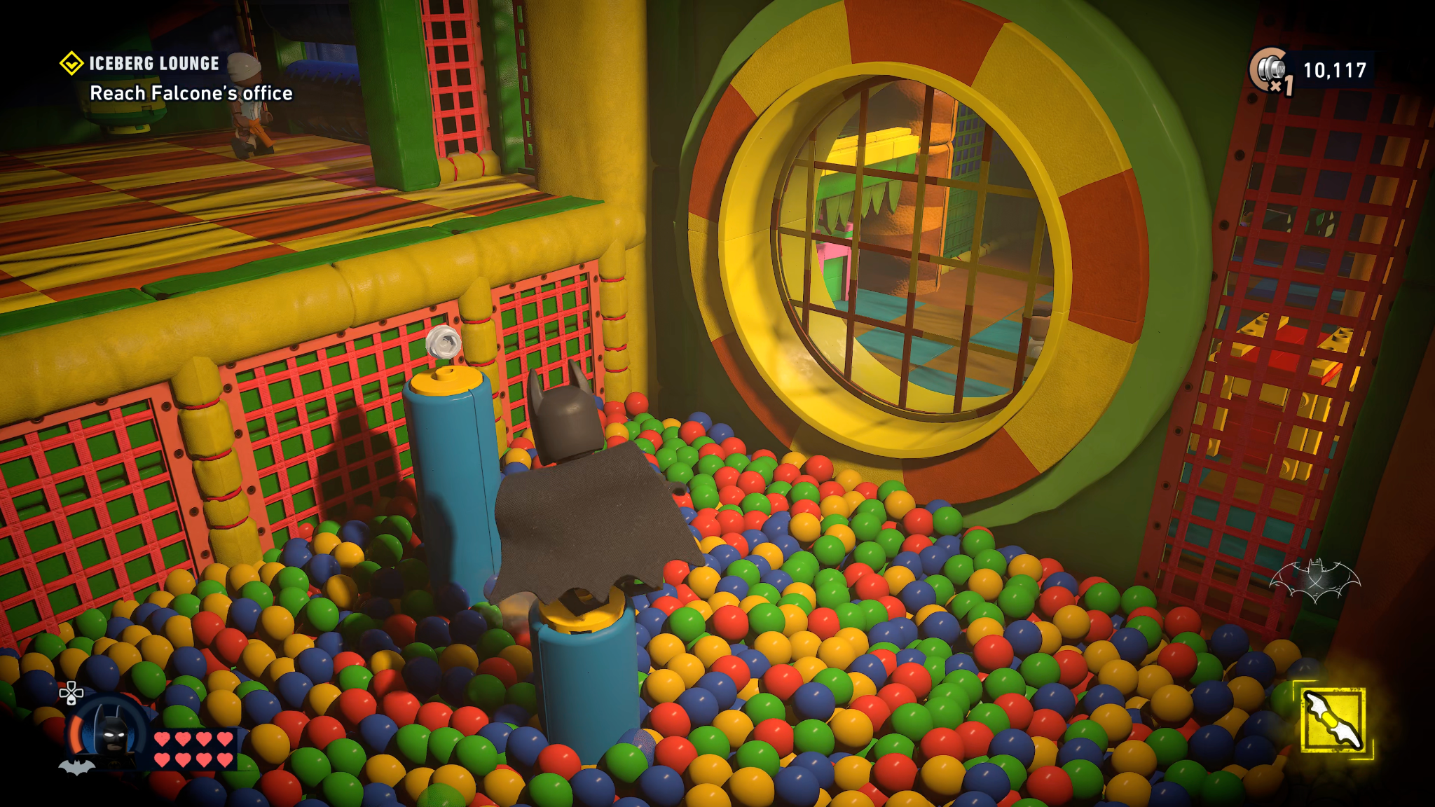 Batman in Falcone's House of Fun in Lego Batman: Legacy of the Dark Knight