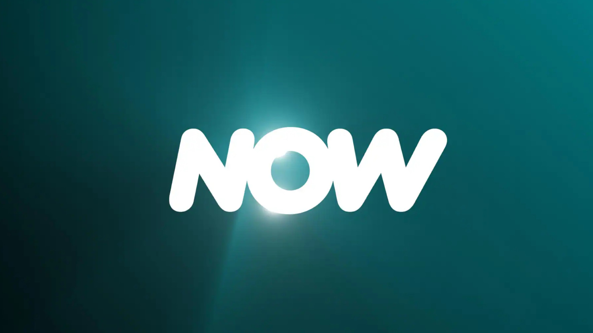 A screenshot of the Now TV logo against a green background.