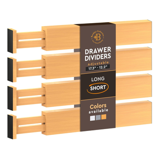 Bamboo drawer dividerws