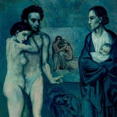 La Vie, 1903, oil on canvas, 77½in by 50in, by Pablo Picasso (1881–1973), The Cleveland Museum of Art, Ohio, US.