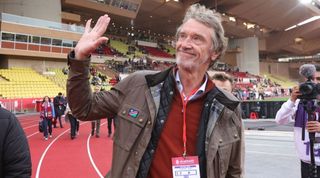 Manchester United investor Sir Jim Ratcliffe at Monaco ahead of the game with Nice