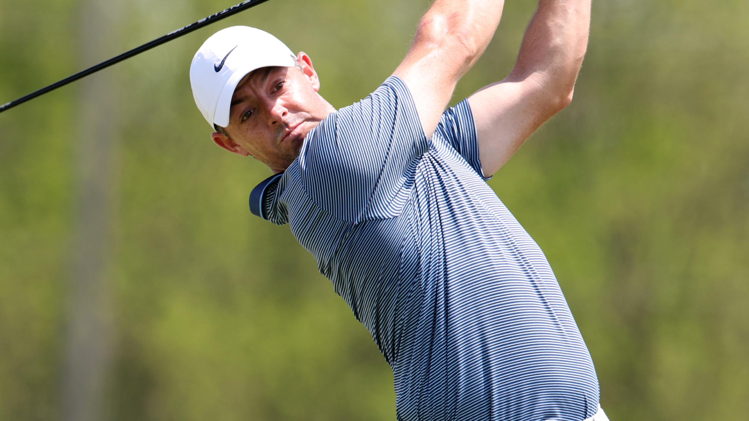 Rory McIlroy takes a shot during the Truist Championship
