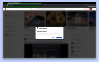 A screenshot showing how to view Reddit posts during the indefinite blackout
