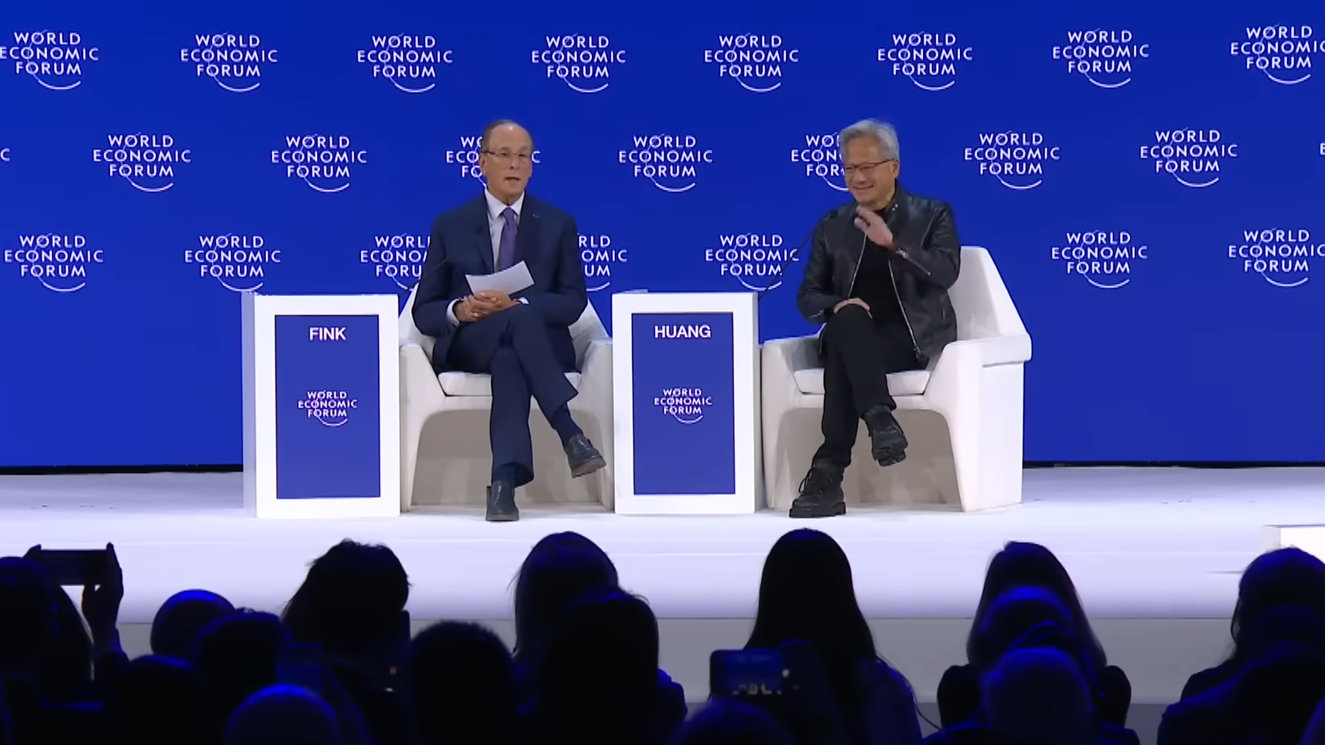 Nvidia's CEO talks about AI's insatiable demand for chips at the World Economic Forum
