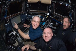 Astronauts in the Cupola