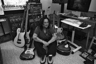 Jay Som (Melina Duterte) in her home studio