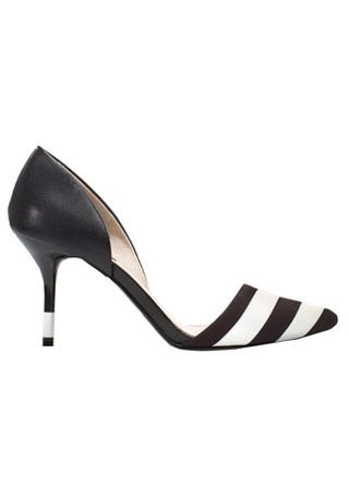 Zara striped kitten heels, £39.99