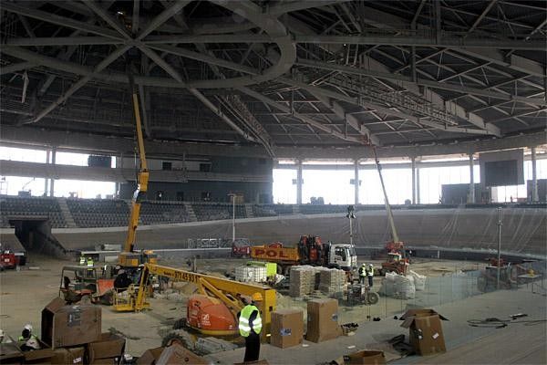 There was still a considerable amount of work going on when Cyclingnews visited Palma Arena in mid-February