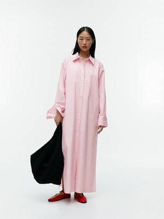 Oversized Shirt Dress - Light Pink - Arket Gb