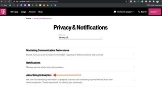 Opt Out T Mobile Data Sharing Web