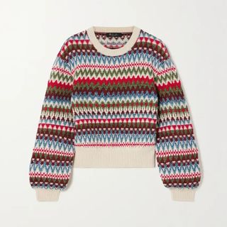Loro Piana Trujillo Fair Isle silk, cashmere and cotton-blend sweater