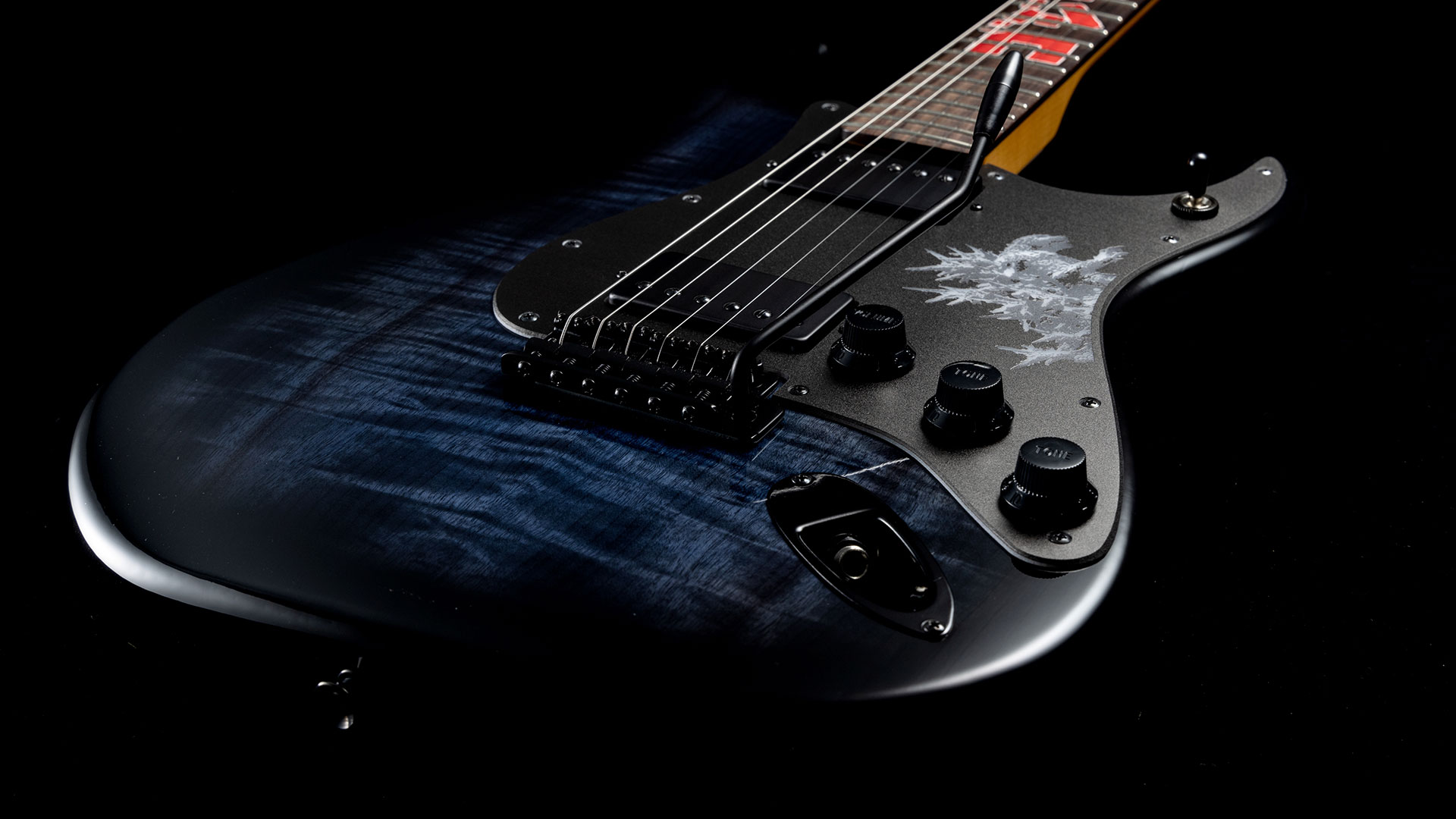 Fender Japan Limited Edition Godzilla Strat controls