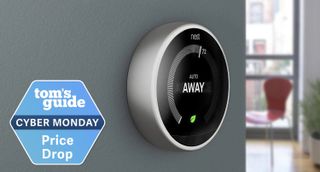 Nest Learning Thermostat with cyber Monday badge