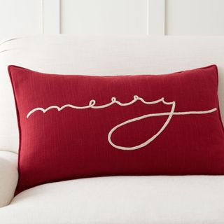 Pottery barn red and white christmas decor 