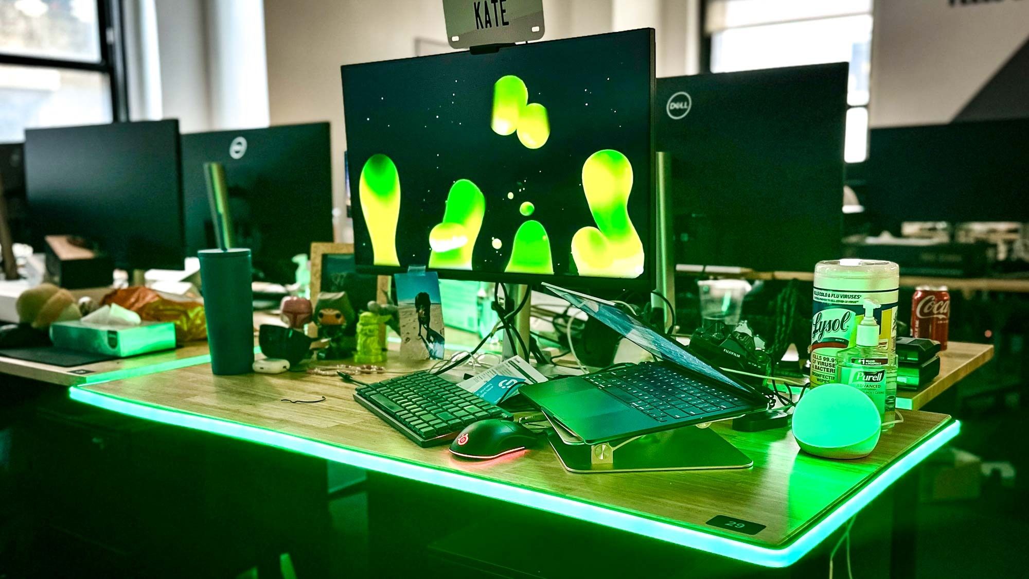 I just gave my desk the ultimate upgrade with this smart light strip ...