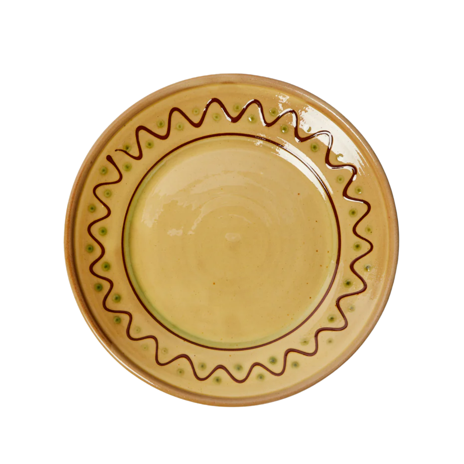 A hand-painted plate