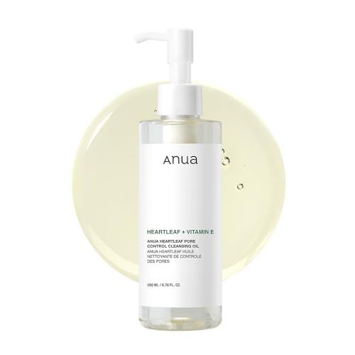 Anua Heartleaf Pore Control Cleansing Oil, Oil Cleanser for Face, Makeup Blackhead Remover, Korean Skin Care 6.76 Fl Oz(200ml) (original)