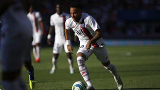 Neymar of PSG during the French championship L1 football match between Paris Saint-Germain and RC Strasbourg Alsace on September 14, 2019 at Parc des Princes stadium in Paris, France (Photo by Mehdi T