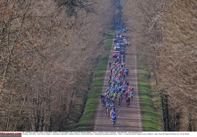 FDJ at the front of the peloton